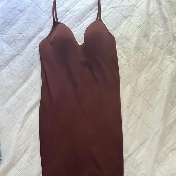 Dresses | Brown Shapewear Dress | Poshmark